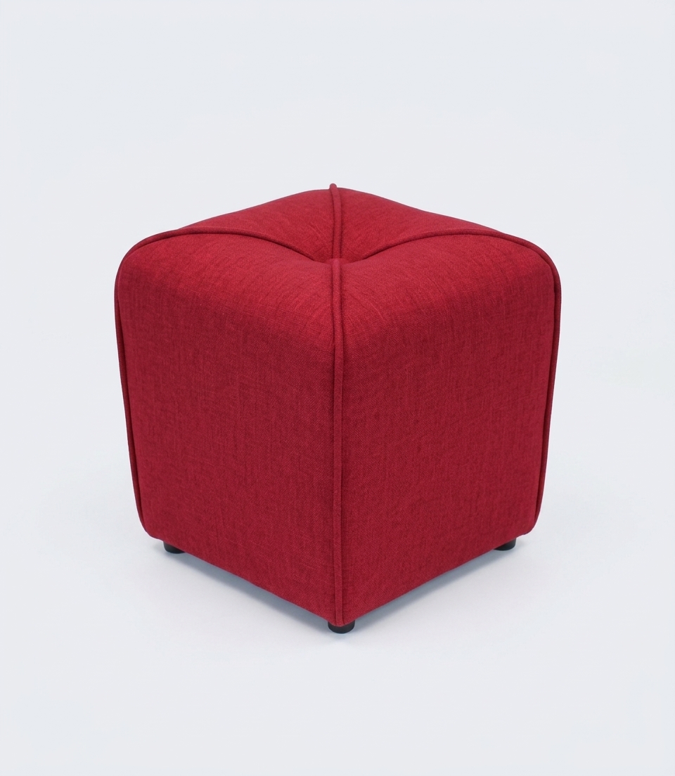 Ruby Cube Ottoman